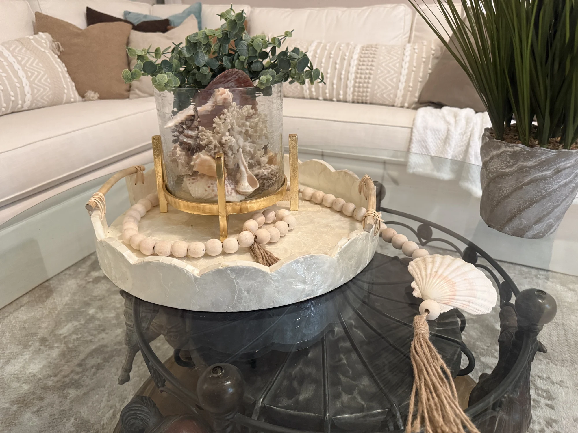 Shell accent styling by Joy Signature Designs