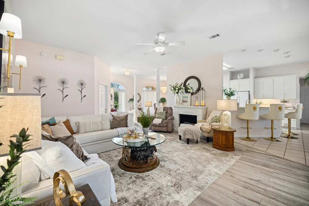 Living room interior design by Joy Signature Designs